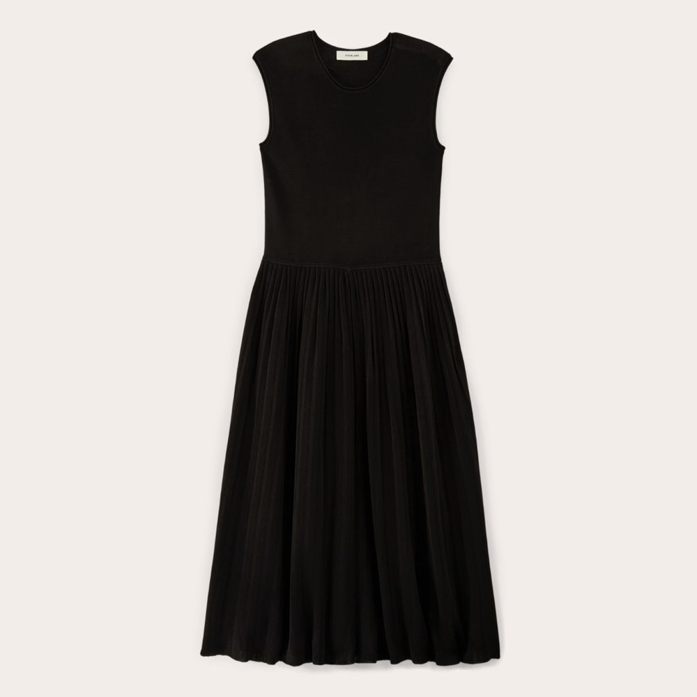 Everlane The Knit Pleated Dress, Size L - Picture 5 of 14
